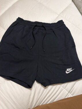 Nike Black Logo Fleece Shorts